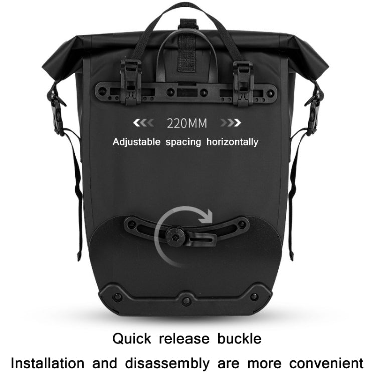 WEST BIKING 25L Mountain Bike Shelf Waterproof Reflective Camel Bag, WEST BIKING 25L Camel Bag