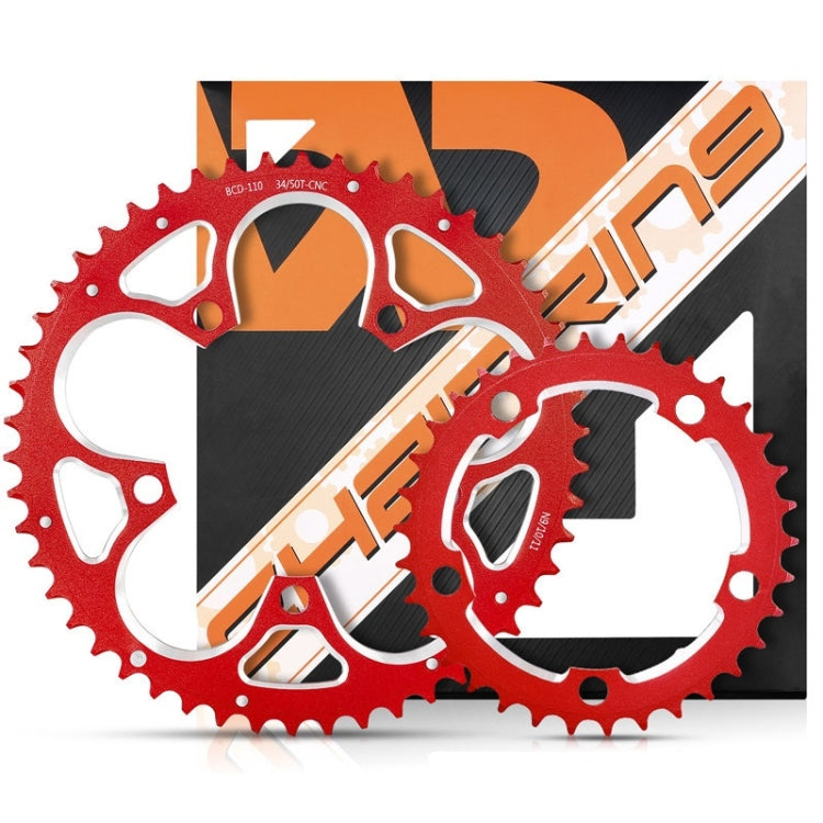 WEST BIKING 34T-50T Road Bike Racing Folding Chainwheel, WEST BIKING 34T-50T