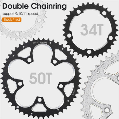 WEST BIKING 34T-50T Road Bike Racing Folding Chainwheel, WEST BIKING 34T-50T