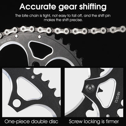 WEST BIKING 34T-50T Road Bike Racing Folding Chainwheel, WEST BIKING 34T-50T