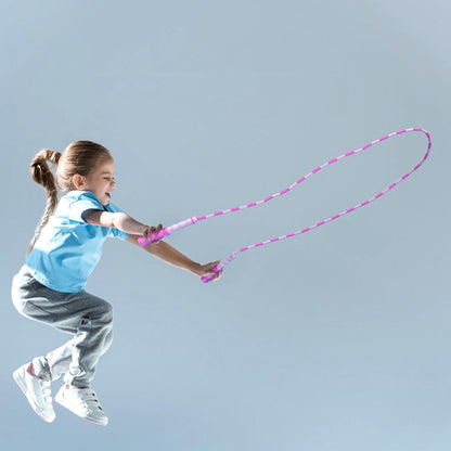 2 PCS 2.8m Children Bamboo Joint Skipping Rope, Style:, Soft Beads Pink, Soft Beads Blue, Soft Beads Purple, Soft Beads Green