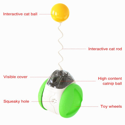 FSC-01 Electric Sounding Tumbler Cat Toy Funny Cat Ball, Yellow, Lake Blue, Green, Pink
