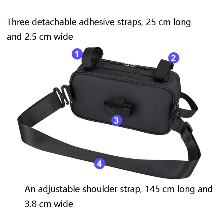 Rhinowalk X21921 2.5L Waterproof Bicycle Front Hanging Bag, Water Repellent (Matt Green), Water Repellent (Matt Black)