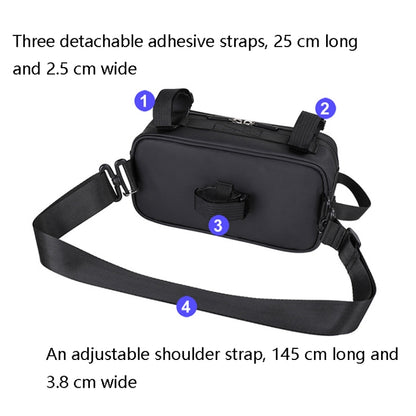 Rhinowalk X21921 2.5L Waterproof Bicycle Front Hanging Bag, Water Repellent (Matt Green), Water Repellent (Matt Black)