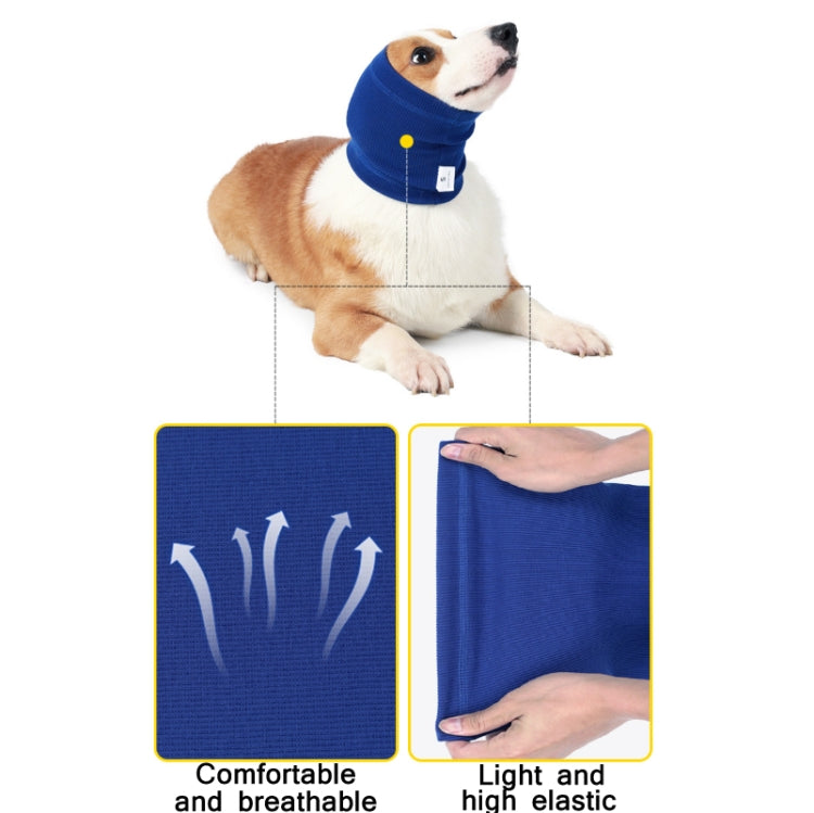 Dog Comforting Headgear Pet Scare Prevention Headscarf, L, S