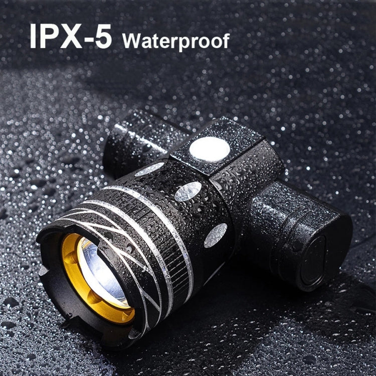 7602 LED USB Charging Telescopic Zoom Bicycle Front Light, Specification:, Headlight, Headlight + 928 Taillight, Headlight + 056 Taillight, Headlight + Gem Lamp, Headlight +11034 Taillight, Headlight + 918 Taillight, 2 Headlight + 056 Taillight