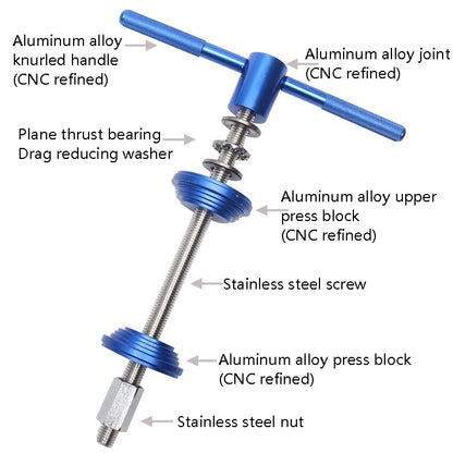 BG-2101 Mountain Bike Bowls Press-To-Enter Center Shaft Installation Disassembly Tool, BG-2101