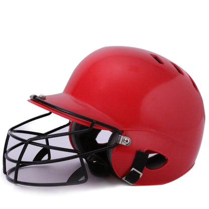 Head and Face Protection Baseball Helmet for Adults, Black, Blue, Red