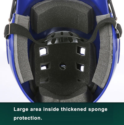 Head and Face Protection Baseball Helmet for Adults, Black, Blue, Red