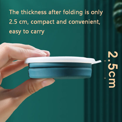AK1313 320ml Portable Silicone Folding Water Cup With Lid, Blue, Pink, Gray, White
