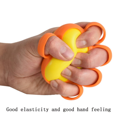 Five-Finger Grip Ball Finger Strength Rehabilitation Training Equipment, Specification: 25 Pound Round (Silicone Sleeve), 25 Pound Round (Silicone Sleeve), 10 Pound Round (Silicone Sleeve), 30 Pound Oval (Silicone Sleeve)