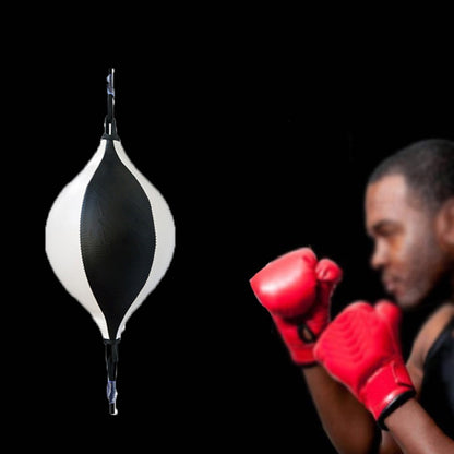 Pear-Shaped Suspended Boxing Training Ball, Blue Black, White Black