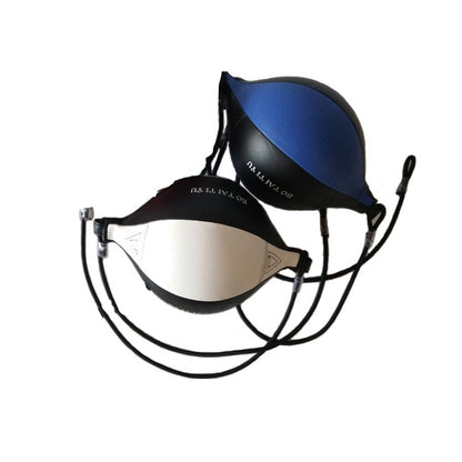 Pear-Shaped Suspended Boxing Training Ball, Blue Black, White Black