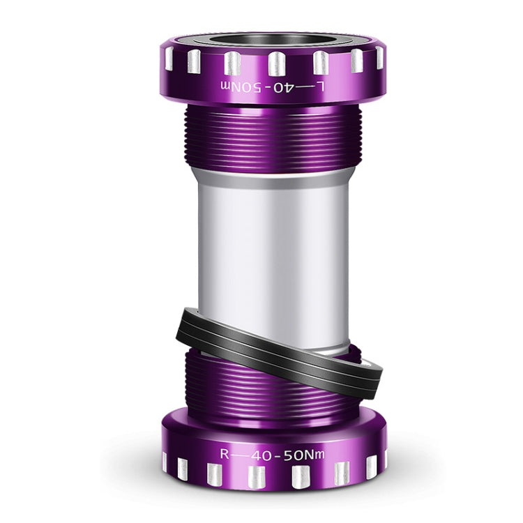WEST BIKING Mountain Road Bike Screw-In Bearing Bottom Axle, Black, Silver, Red, Gold, Green, Purple
