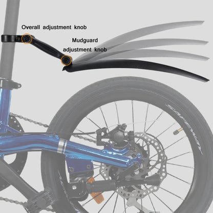 WEST BIKING YP0714018 Bicycle Folding Reflective Mudguard, WEST BIKING YP0714018