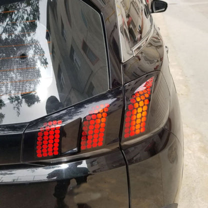 5 PCS Car Honeycomb Tail Lamp Film Universal Personality Modified Light Film Sticker