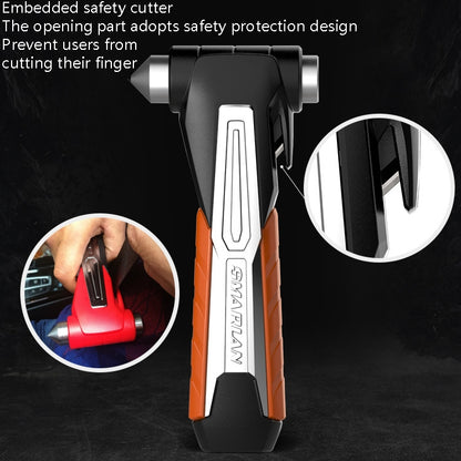 CS-B07 Car Multi-Function Emergency Hammer Fire Escape Hammer, Red, Black