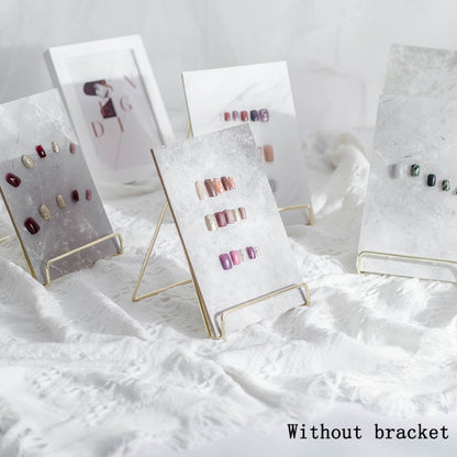 2 PCS Nail Art Photo Background Rock Pattern Display Board, A Style, B Style, C Style, D Style, E Style