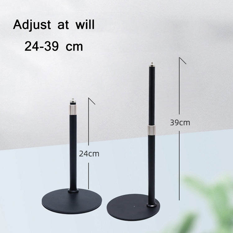 Desktop Disc Telescopic Rod Ring Light Support Frame