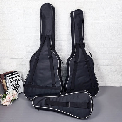 Cotton Padded Oxford Cloth Backpack, Spec:, For 38 inch Guitar, For 21 inch Ukulele, For 23 inch Ukulele