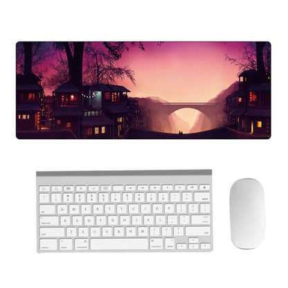 Hand-Painted Fantasy Pattern Mouse Pad, Size:, 300 x 800 x 1.5mm Not Overlocked, 300 x 800 x 2mm Seaming, 300 x 800 x 3mm Seaming, 300 x 800 x 4mm Seaming, 300 x 800 x 5mm Seaming, 400 x 900 x 1.5mm Not Overlocked, 400 x 900 x 2mm Seaming...
