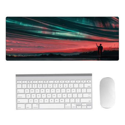 Hand-Painted Fantasy Pattern Mouse Pad, Size:, 400 x 900 x 4mm Seaming, 400 x 900 x 5mm Seaming