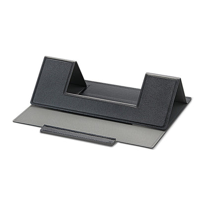 Laptop Leather Folding Stand Tablet Phone Holder, Leather Folding Stand