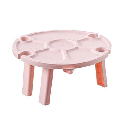 Outdoor Picnic Portable Folding Wine Table, Picnic Table White, Picnic Table Pink