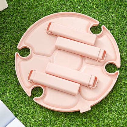 Outdoor Picnic Portable Folding Wine Table, Picnic Table White, Picnic Table Pink