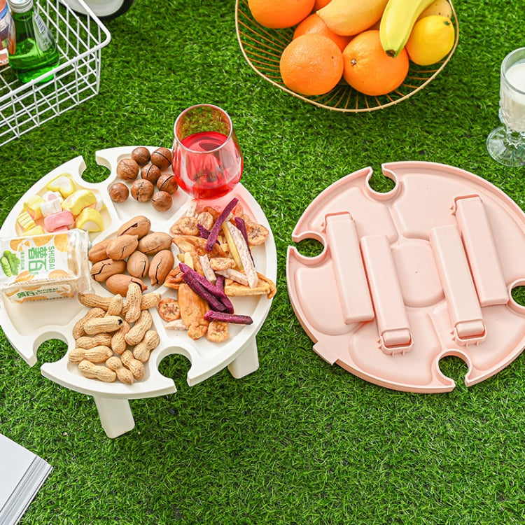 Outdoor Picnic Portable Folding Wine Table, Picnic Table White, Picnic Table Pink