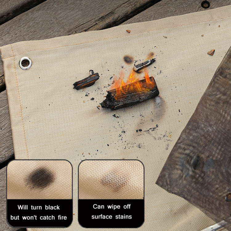 Outdoor Camping Fiberglass Heat Insulation Pad Fireproof Cloth, Size:, 50x50cm, 56x60cm, 56x80cm, 100x100cm