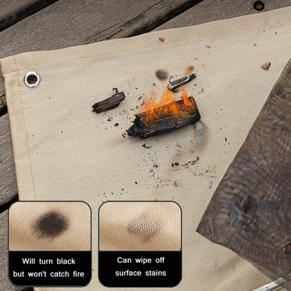 Outdoor Camping Fiberglass Heat Insulation Pad Fireproof Cloth, Size:, 50x50cm, 56x60cm, 56x80cm, 100x100cm