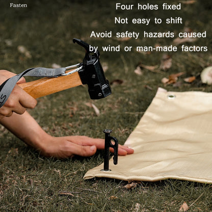 Outdoor Camping Fiberglass Heat Insulation Pad Fireproof Cloth, Size:, 50x50cm, 56x60cm, 56x80cm, 100x100cm