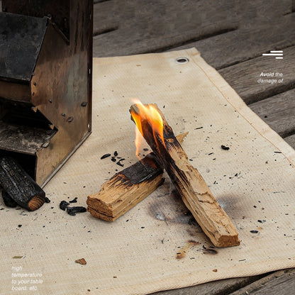 Outdoor Camping Fiberglass Heat Insulation Pad Fireproof Cloth, Size:, 50x50cm, 56x60cm, 56x80cm, 100x100cm