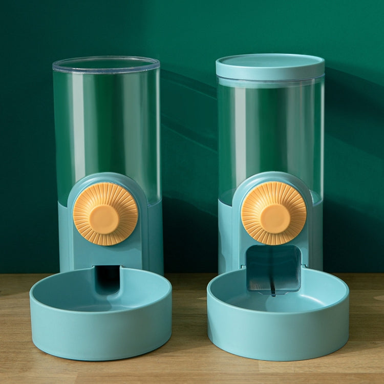 Cat Automatic Hanging Cage Feeder, Style:, Drinking Water+Feeder (Flower Green), Drinking Fountain (Flower Green), Feeder (Flower Green), Drinking Water+Feeder (White), Drinking Fountain (White), Feeder (White), Drinking Water+Feeder (Purple)...