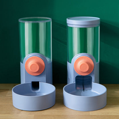 Cat Automatic Hanging Cage Feeder, Style:, Drinking Water+Feeder (Flower Green), Drinking Fountain (Flower Green), Feeder (Flower Green), Drinking Water+Feeder (White), Drinking Fountain (White), Feeder (White), Drinking Water+Feeder (Purple)...