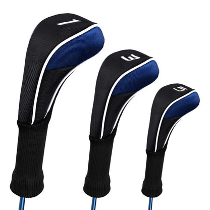 3 in 1 No.1 / No.3 / No.5 Golf Club Protective Cover, HD-043 3 in 1 Blue, HD-043 3 in 1 Black