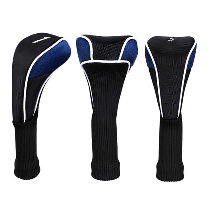 3 in 1 No.1 / No.3 / No.5 Golf Club Protective Cover, HD-043 3 in 1 Blue, HD-043 3 in 1 Black