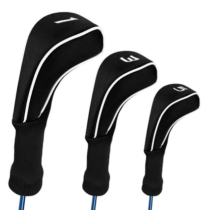 3 in 1 No.1 / No.3 / No.5 Golf Club Protective Cover, HD-043 3 in 1 Blue, HD-043 3 in 1 Black