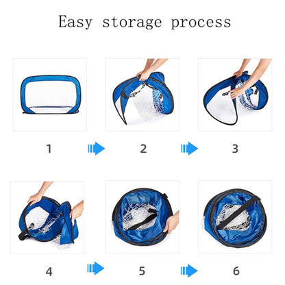 Outdoor Simple Movable Folding Small Football Goal For Children, Webbing, Zipper