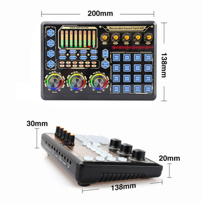 Live Microphone Equipment Sound Card, GAX-X8