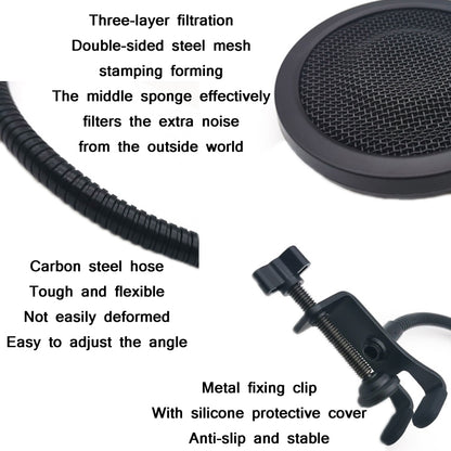 TEYUN PS-3 Microphone Live Recording Noise Reduction Blowout Cover, PS-3