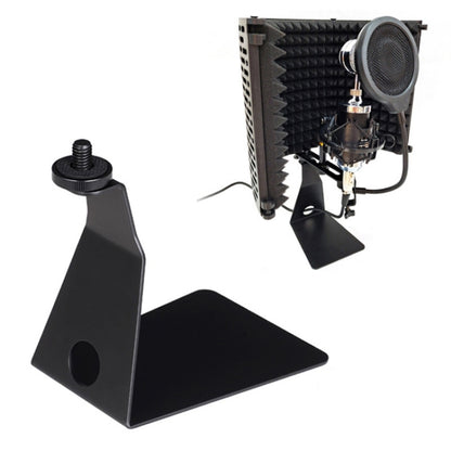 TEYUN L-Shaped Iron Triangle Metal Microphone Stand