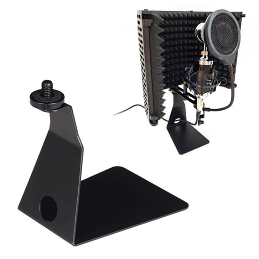TEYUN L-Shaped Iron Triangle Metal Microphone Stand