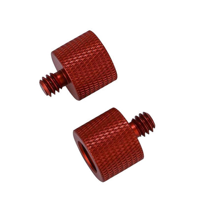 10 PCS Screw Adapter, 3/8 Female to 1/4 Male  Screw(Black), 3/8 Female to 1/4 Male  Screw(Blue), 3/8 Female to 1/4 Male  Screw(Red), 1/4 Female to 3/8 Male Screw (Black), 1/4 Female to 3/8 Male Screw (Blue), 1/4 Female to 3/8 Male Screw (Red)