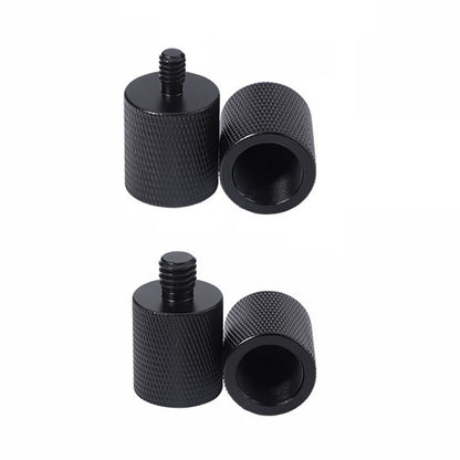 2 PCS Microphone Adapter Screw, F1 5/8-27 Female to 1/4 Male Screw, F10 5/8-27  Female to 3/8 Male Screw