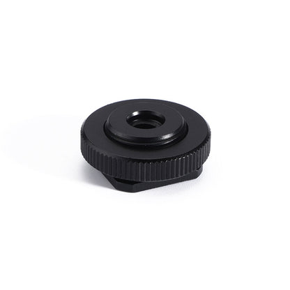 2 PCS Aluminum Hot Shoe Single Nut Screw, 5/8 Male to 1/4 Female Adapter, 5/8 Male to M6 Female Adapter