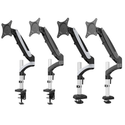 Gibbon Mounts Desktop Lifting Rotating Computer Monitor Stand, Specification, Table Clip White GM112C, Table Clip Black GM112C, Lock Hole Black GM112G