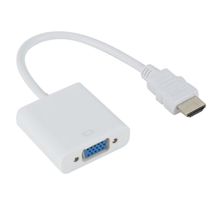 ZHQ008 HD HDMI To VGA Converter with Audio, White, Black