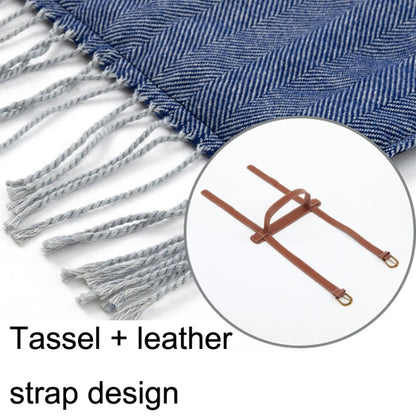 FWP Waterproof Thick Tassel Picnic Mat, Size: 200x150cm, 200x150cm Navy Blue